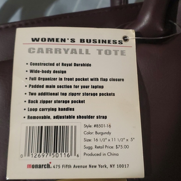 WOMEN'S BUSSINESS CARRYALL TOTE - Picture 7 of 10